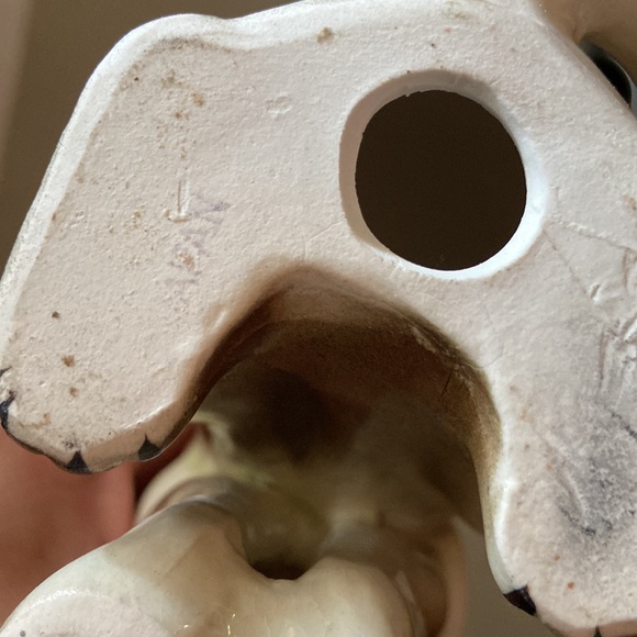 VTG Siamese Cat Figurine Glazed Ceramic Cat Sculpture with Blue Eyes JAPAN - Picture 3 of 3